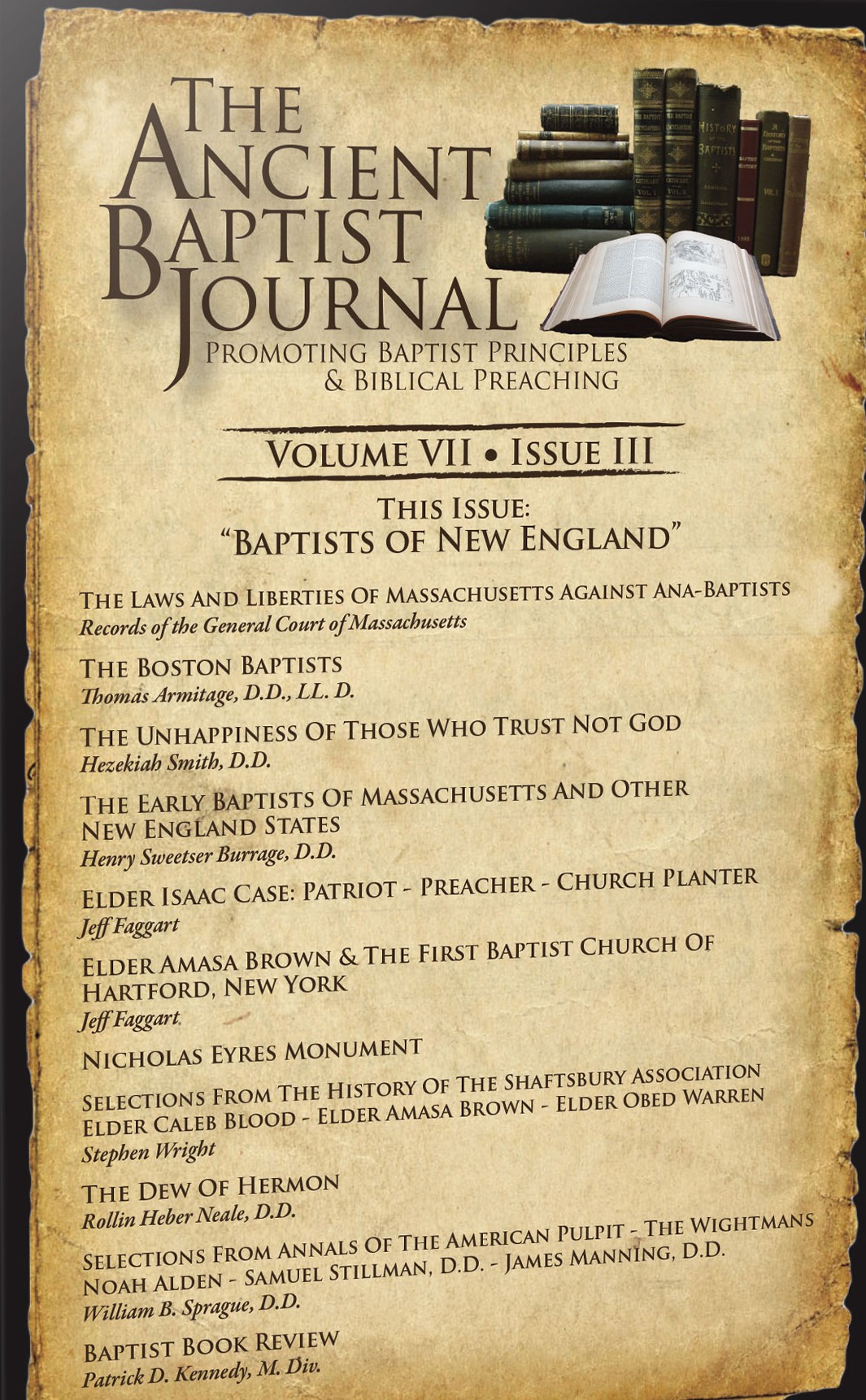 Published by the Ancient Baptist Press